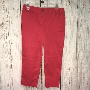 Talbots the perfect crop pants in pink